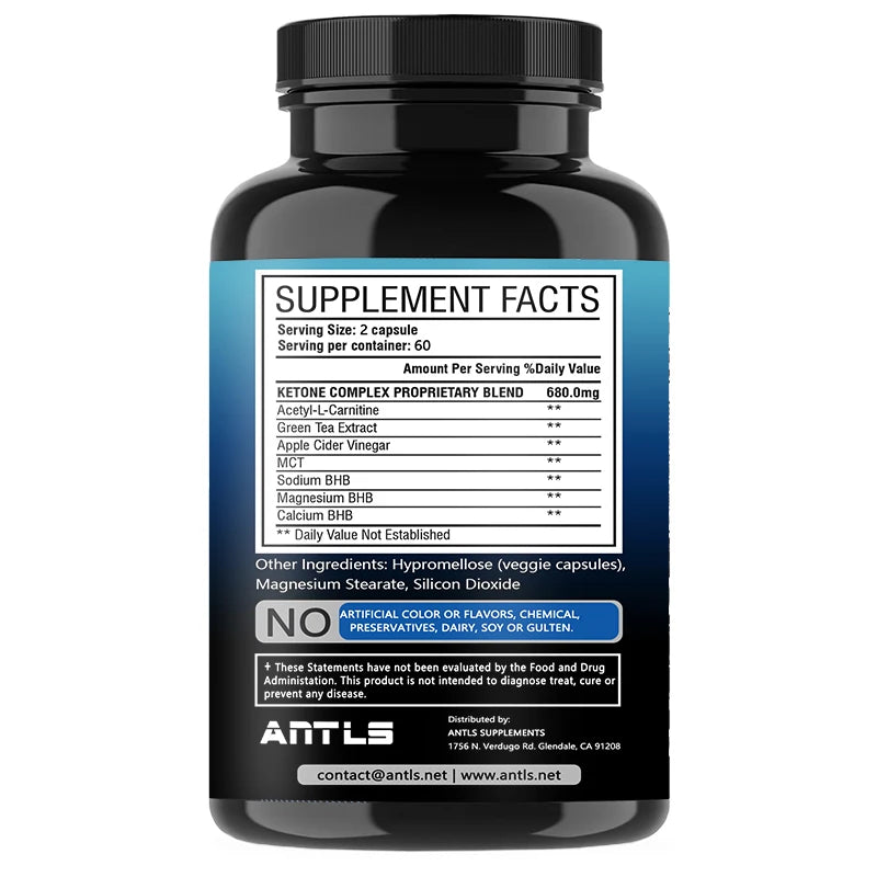 Women Keto BHB Fat Burner, Weight Management Supplement, Detox, Apple Cider Vinegar, Dietary Capsules
