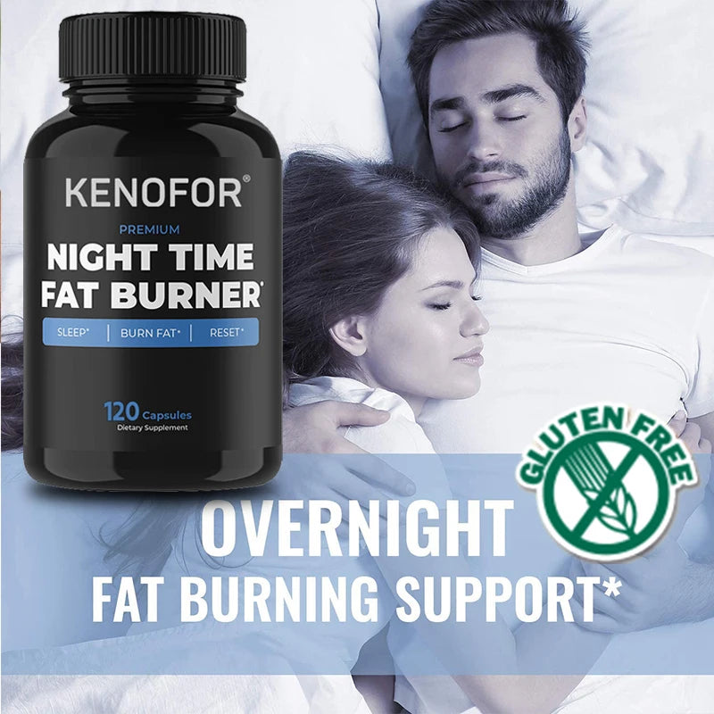 Nighttime Fat Burner - Fat Burning Booster, Helps Metabolic Cleansing, Suppresses and Controls Appetite during Sleep