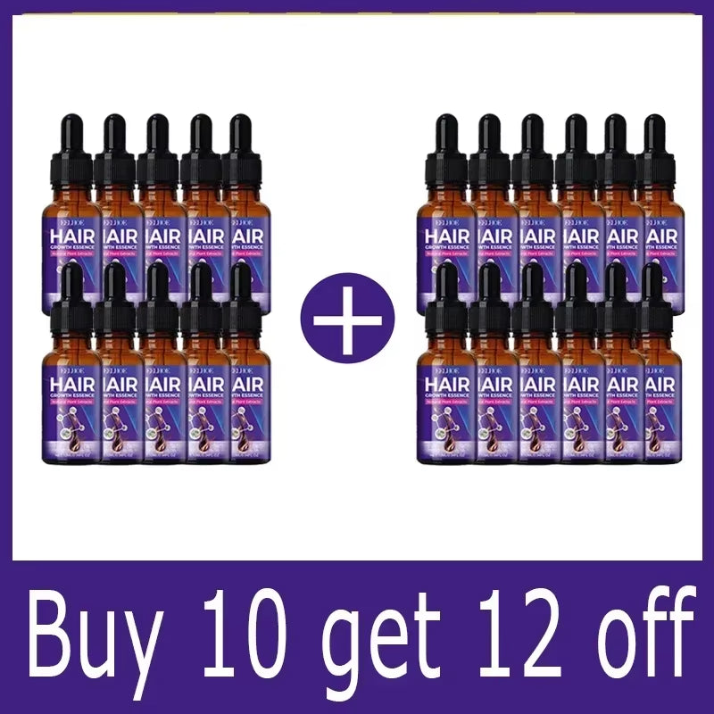 Hair Growth Essential Loss Regrowth Treatment Strengthens Hair Nourishes Scalp Light Weight Non Greasy Improve Scalp Circulation